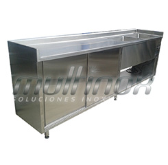 GABINETE CON POZUELO CALENTADOR